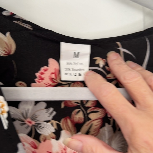 NWOT black & floral dress - Picture 3 of 5